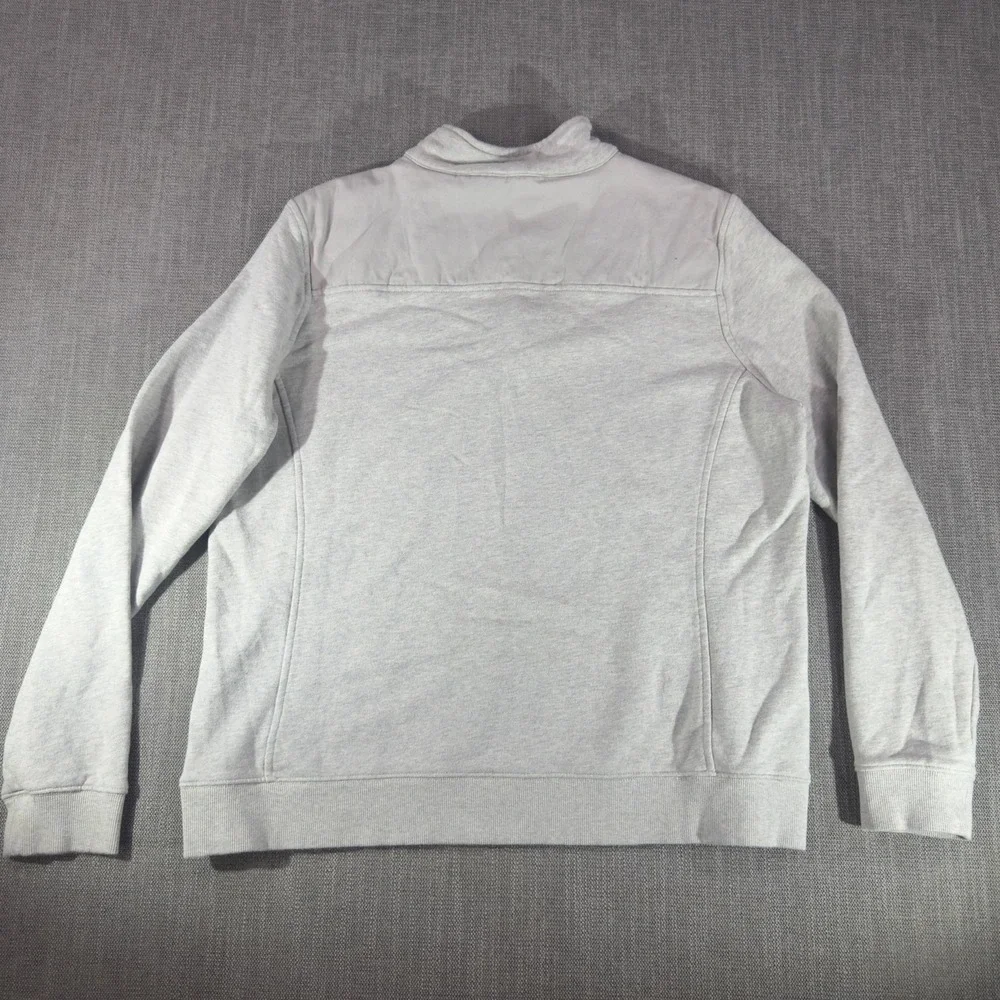 Vineyard Vines Sweatshirt Mens XL Gray 1/4 Zip Fleece Mock Neck Pullover Logo